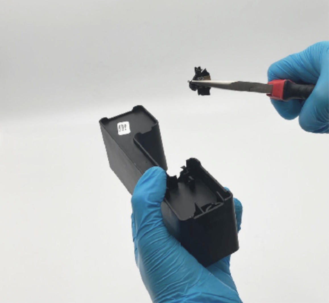 レジンカートリッジを廃棄する